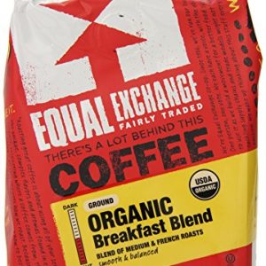 Equal Exchange Organic Coffee, Breakfast Blend, Ground, 12-Ounce Bag