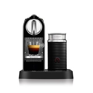 Nespresso D121-US4-BK-NE1 Espresso Maker with Aeroccino Milk Frother, Black