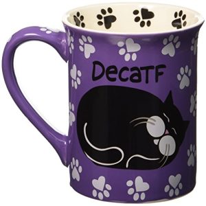 Enesco 4026111 Our Name Is Mud by Lorrie Veasey Catffeinated Mug, 4-1/2-Inch