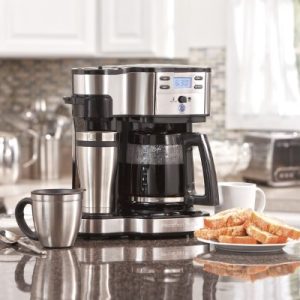 Hamilton Beach Single Serve Coffee Brewer and Full Pot Coffee Maker, 2-Way (49980A)