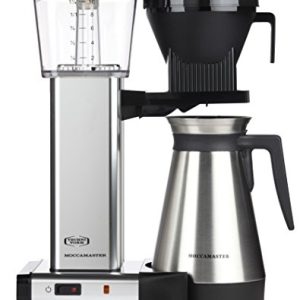 Moccamaster KBGT 10-Cup Coffee Brewer with Thermal Carafe, Polished Silver