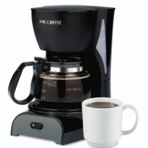 Mr. Coffee DR5 4-Cup Coffeemaker, Black