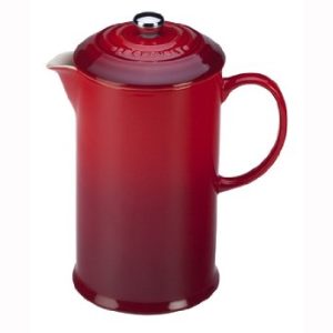 Le Creuset Stoneware 27oz. French Press, Cherry