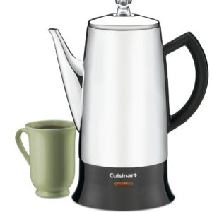 Cuisinart PRC-12 Classic 12-Cup Stainless-Steel Percolator, Black/Stainless
