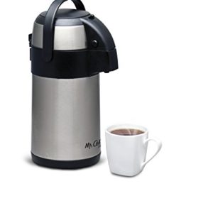 Gibson Home 79517.01 Everflow Coffee Pump Pot, 2.32 quart, Silver