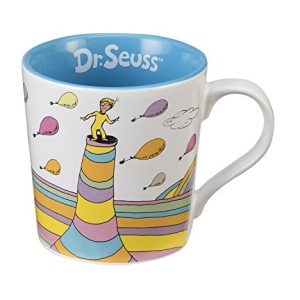 Vandor 17761 Dr. Seuss Oh The Places Ceramic Mug, 12-Ounce, Multicolored